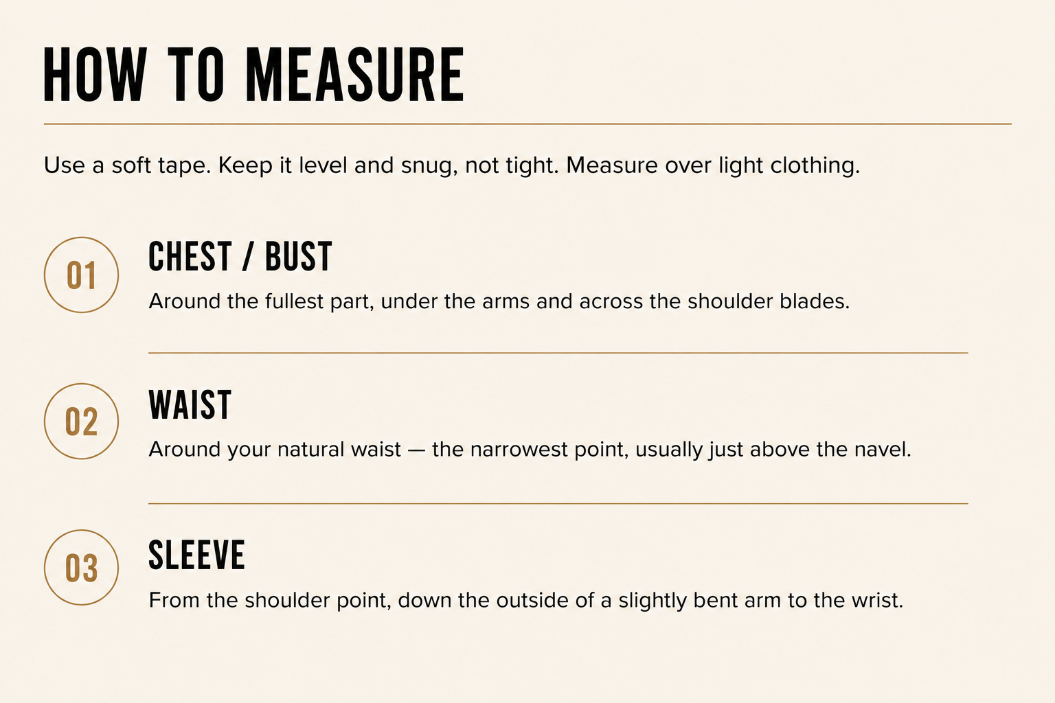 Boiler Suit | Relaxed & Fitted Cuts — Relaxed Cut how to measure