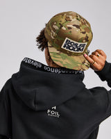 Camo Snapback Hat | Light Green
