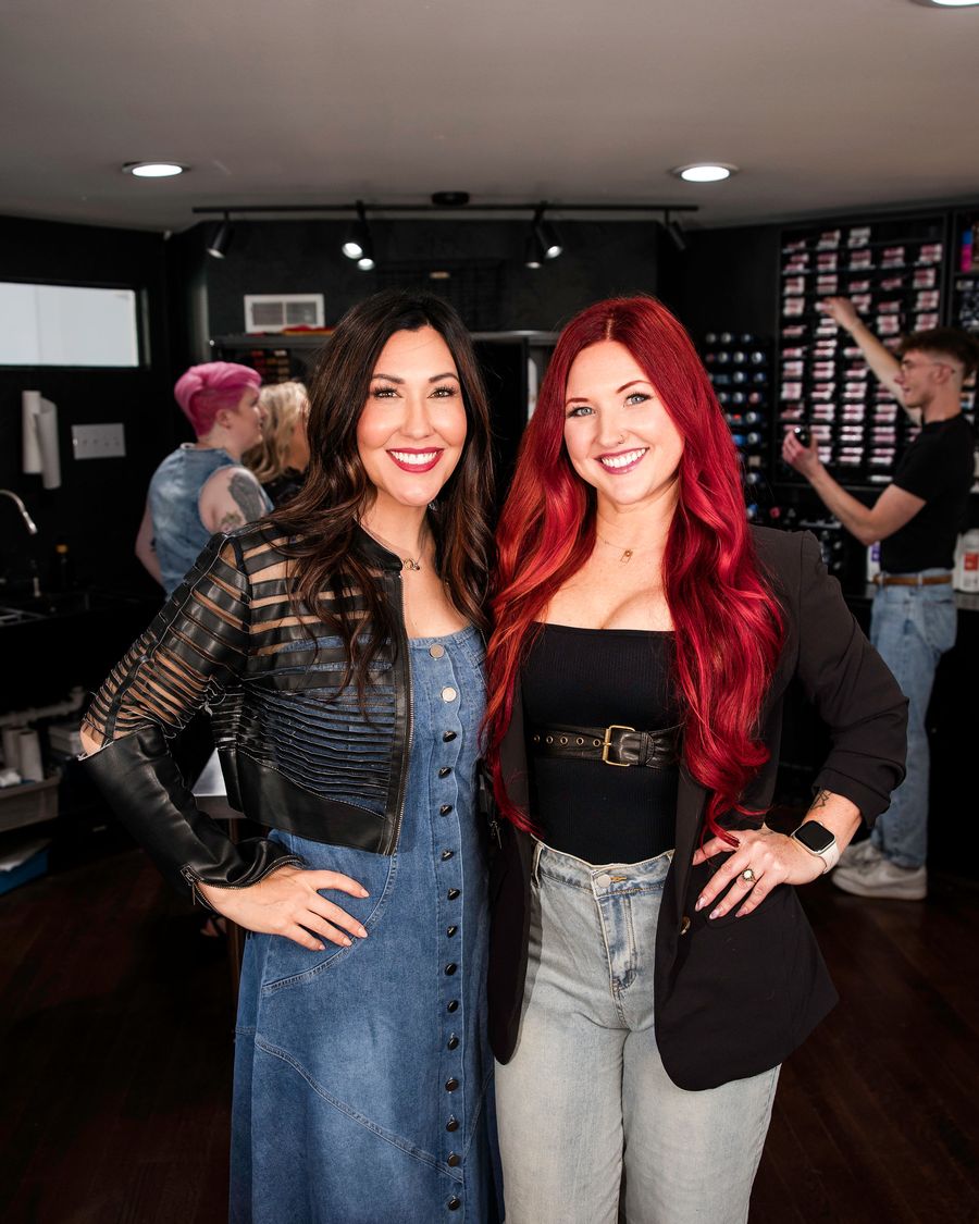 Bam and Leslie at Foil Hair Co
