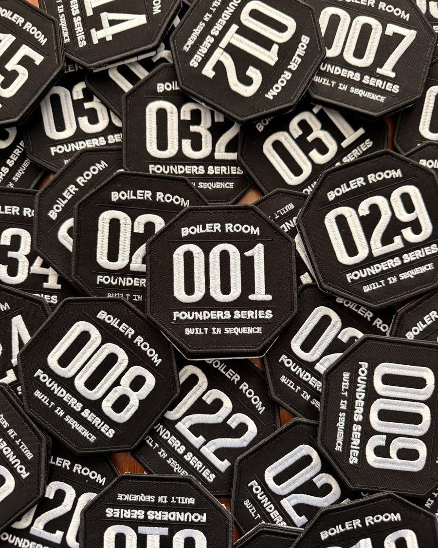 The real Founders Series numbered patches